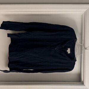 Tecovas Navy Long Sleeve Shirt